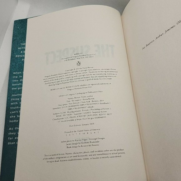 The Suspect by Fiona Barton (2019, Hardcover) - Picture 3 of 5